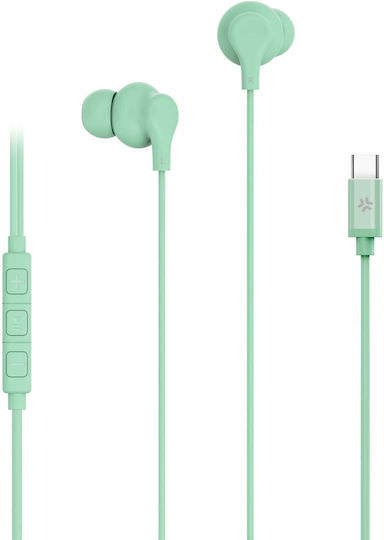 Celly UP1600TYPECGN In-ear Handsfree Ακουστικά με Βύσμα 3.5mm Πράσινο - Image 1