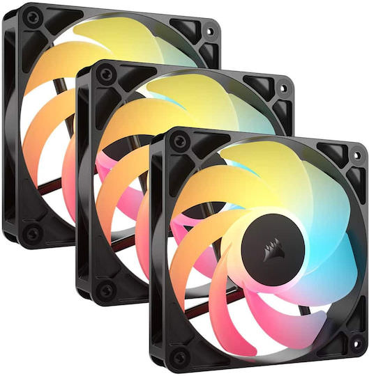 Corsair RS120-Reverse Case Fan με ARGB Φωτισμό και Σύνδεση 4-Pin PWM 3τμχ - Image 1
