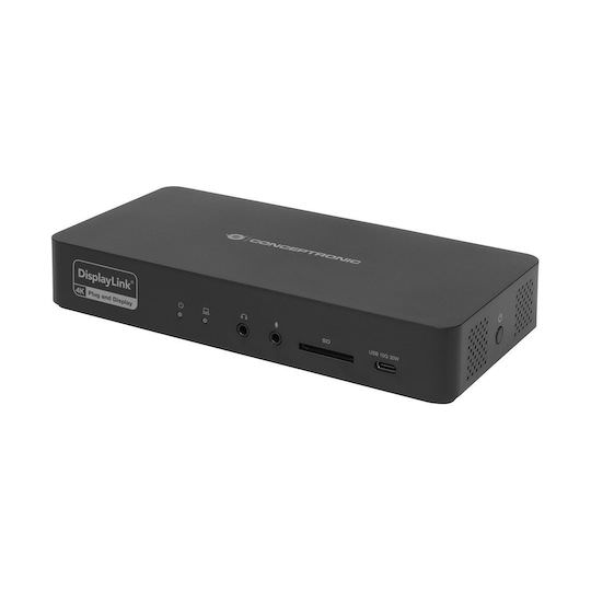 Conceptronic USB-C Docking Station με HDMI/DisplayPort PD Ethernet και σύνδεση 2 Οθονών Μαύρο (DONN31B) - Image 1