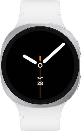 Samsung Galaxy Watch8 Aluminium 44mm Αδιάβροχο με Παλμογράφο (Ασημί) - Image 1