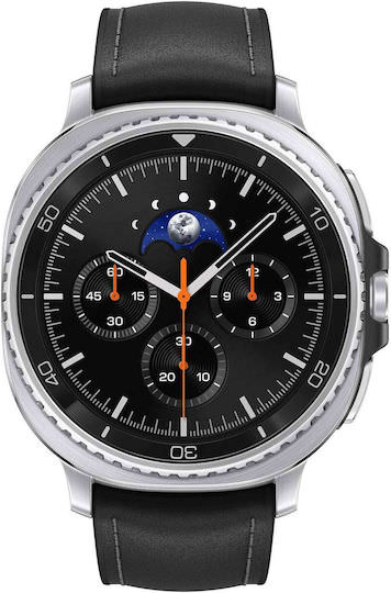 Samsung Galaxy Watch8 Classic LTE Stainless Steel 46mm Αδιάβροχο με eSIM και Παλμογράφο (Μαύρο) - Image 1