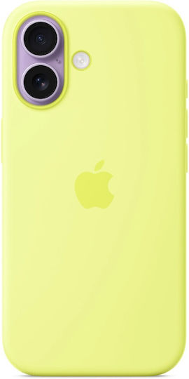 Apple Silicone Case with MagSafe Back Cover Σιλικόνης Neon Yellow (iPhone 17) - Image 1