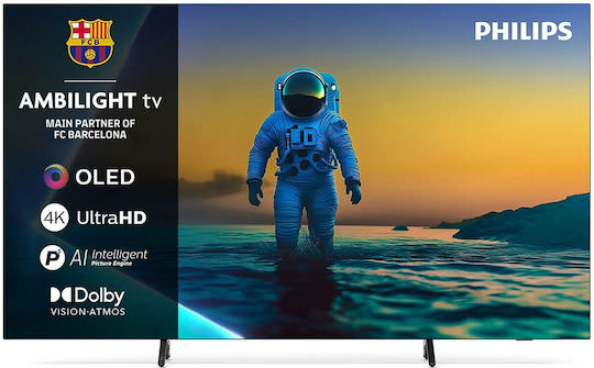 Philips Smart Τηλεόραση 77" 4K UHD OLED Ambilight HDR (2025) 77OLED820/12 - Image 1