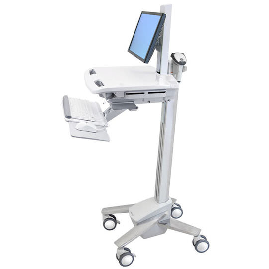 Ergotron StyleView Βάση Δαπέδου Οθόνης έως 24" με Ροδάκια Ασημί - Image 1