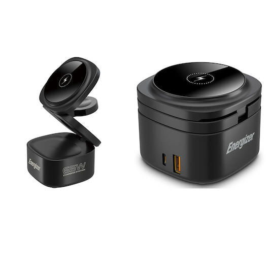 Energizer Ασύρματος Φορτιστής (Qi Pad) με Θύρα USB-A και Θύρα USB-C Μαύρος (WCP311) - Image 1