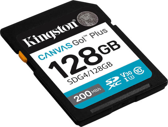 Kingston Canvas Go! SDXC 128GB Class 10 U3 V30 UHS-I - Image 1