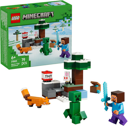 LEGO Minecraft Steve's Taiga Adventure για 6+ Ετών 79τμχ - Image 1