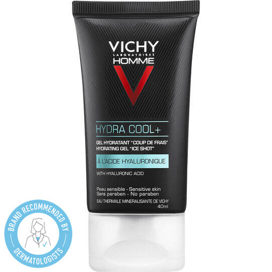 Vichy Homme Hydra Cool+ 48ωρο Ενυδατικό Ανδρικό Gel Προσώπου με Υαλουρονικό Οξύ 50ml - Image 1
