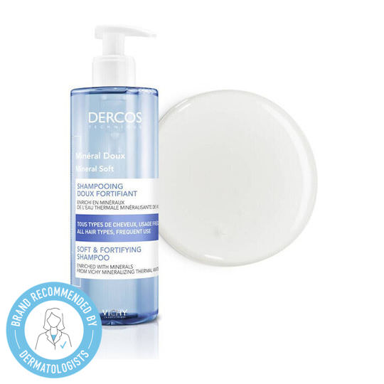 Vichy Dercos Mineral Soft Σαμπουάν για το Ευαίσθητο Τριχωτό για Όλους τους Τύπους Μαλλιών 400ml - Image 1
