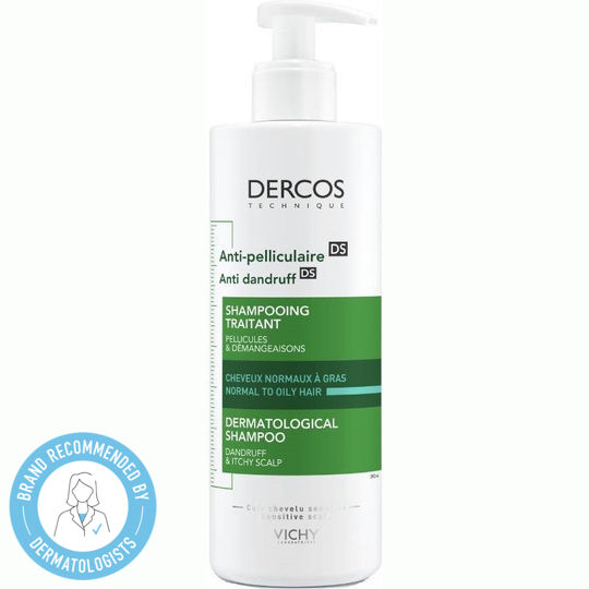 Vichy Dercos Anti Dandruff DS Σαμπουάν κατά της Πιτυρίδας & της Σμηγματορροϊκής Δερματίτιδας για Λιπαρά Μαλλιά 390ml - Image 1