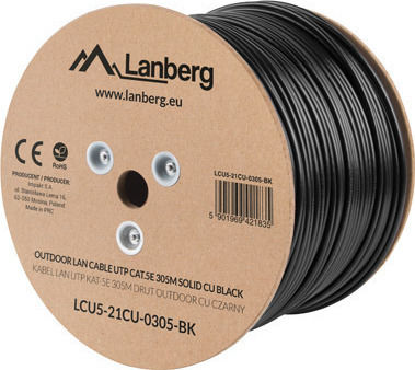 LANBERG EXTERNAL CABLE UTP CAT.5E 305M WIRE CU - Image 1