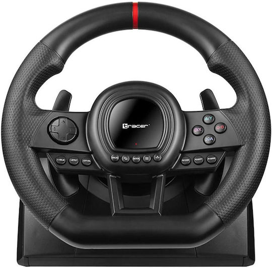 xlarge_20240329143012_tracer_simracer_timoniera_me_mochlo_tachytiton_kai_petalia_gia_pc_ps3_ps4_switch_xbox_360_xbox_one_me_270_peristrofis.jpeg Tracer TRAJOY47345 Gaming Controller Black Steering Wheel + Pedals PlayStation 4 PlayStation 3 Xbox One Xbox 360 Switch PC - Image 1