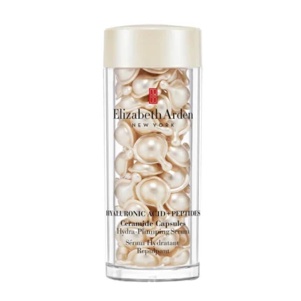 Elizabeth Arden Acid Ceramide Capsules Hydra-Plumping Moisturizing & Anti-aging Serum Face with Hyaluronic Acid for Radiance & Firming 60pcs