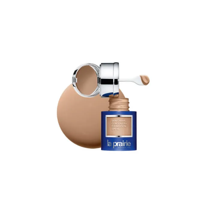 7611773052689_1.webp La Prairie Skin Caviar Liquid Make Up SPF15 Concealer Foundation Sunscreen SPF15 NW-30 Honey Beige 30ml - Image 1