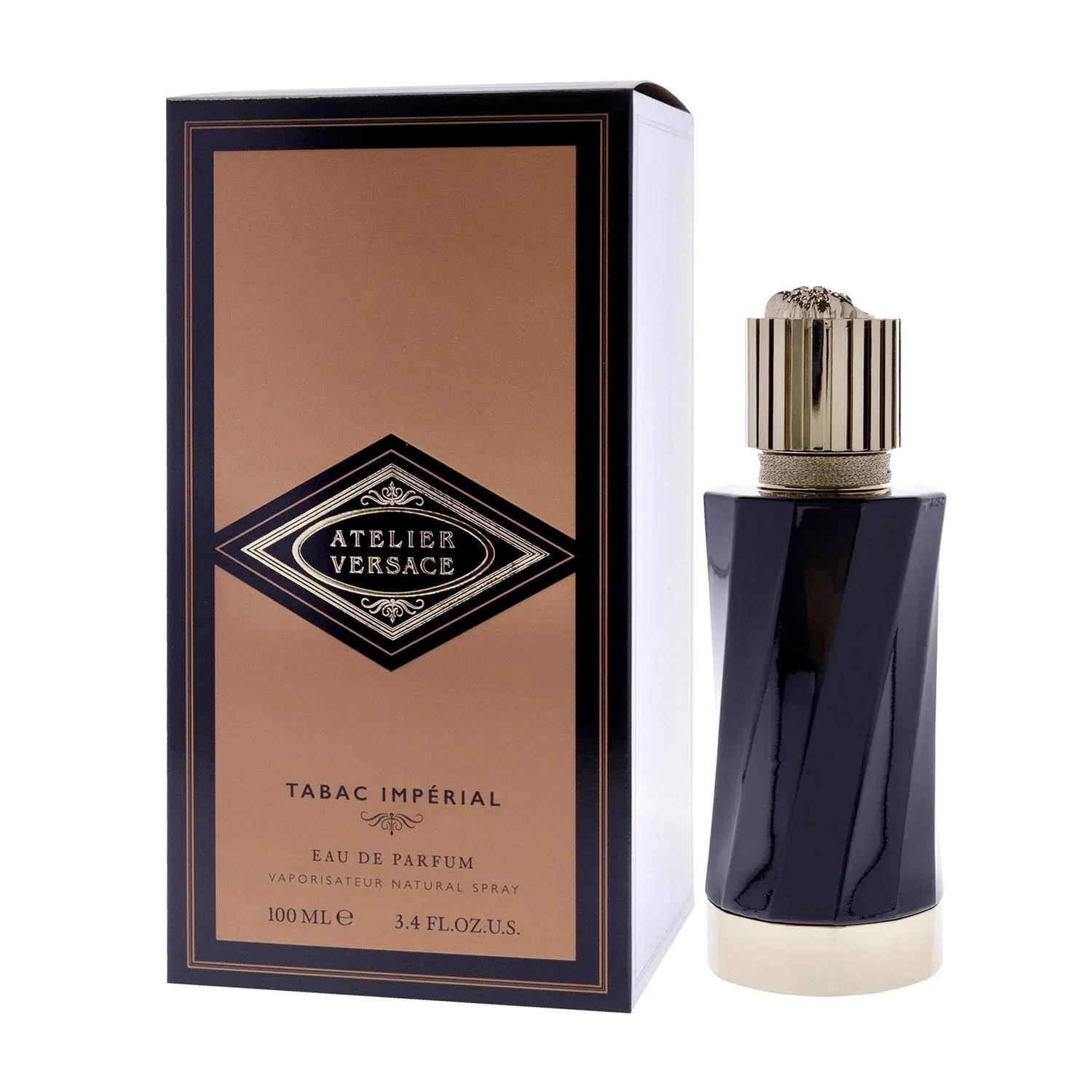 8011003863747.webp Versace Atelier Versace Tabac Imperial Eau De Parfum 100ml Spray - Image 1