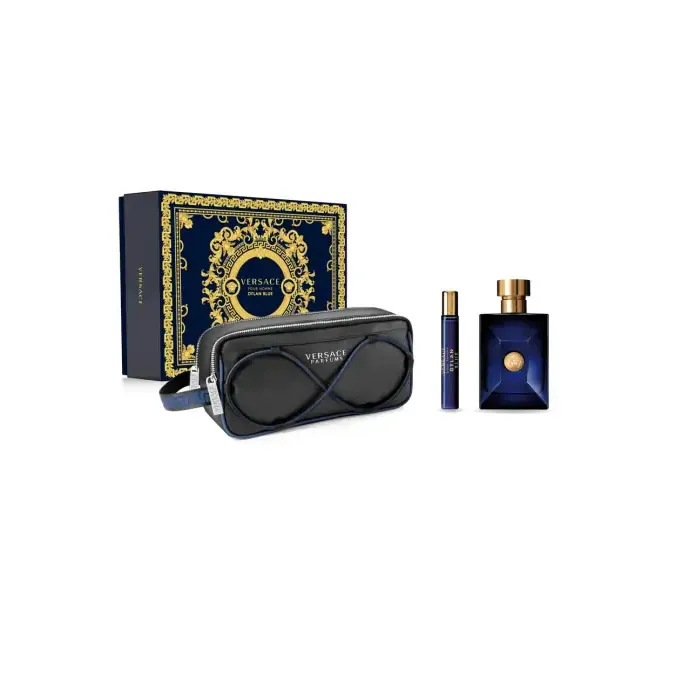 8011003885145.webp Versace Dylan Blue Eau De Toilette Spray 100ml Set 3 Pieces - Image 1
