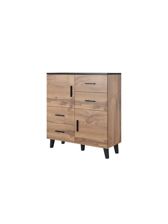 fixedratio_20240116144816_mpoufes_xylinos_ko112d4_wotan_oak_mat_black-5.jpeg Sideboard Wooden Wotan Oak/Mat Black - Image 1