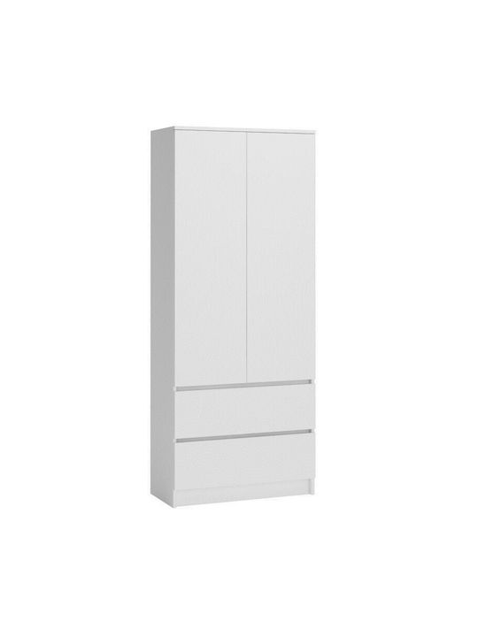 fixedratio_20240125143845_difylli_ntoulapa_rouchon_aspro.jpeg Topeshop SZAFA MALWA B bedroom wardrobe/closet 5 shelves 2 door(s) White - Image 1