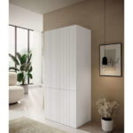 Wardrobe PAFOS 2D 90x55.5x198.5 white matt