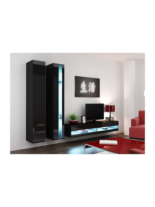 Cama Shelf unit VIGO NEW 180/40/30 black/black gloss - Image 1