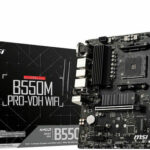 MSI B550M Pro-VDH WIFI Motherboard Micro ATX with AMD AM4 Socket