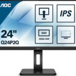 AOC Q24P2Q LED display 60.5 cm (23.8 ) 2560 x 1440 pixels Quad HD Black