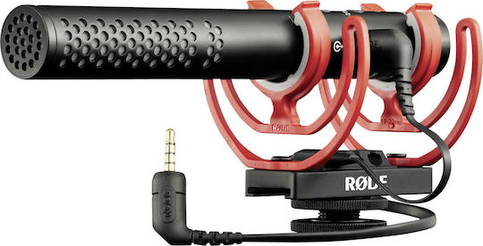 xlarge_20211103170748_rode_pyknotiko_mikrofono_3_5mm_usb_type_c_video_mic_ntg_topothetisi_shock_mounted_clip_on_gia_kamera.jpeg RODE VIDEOMIC NTG microphone Black Orange Digital camera microphone - Image 1