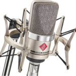 Neumann TLM 102 NI Studio-Set - large-diaphragm condenser microphone with shock mount  nickel