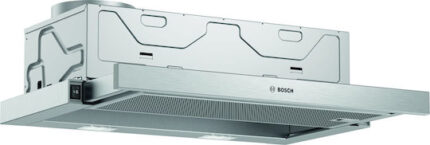 Bosch Serie 2 DFM064W54 cooker hood Semi built-in (pull out) Metallic  Silver 388 m3/h
