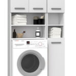 Topeshop ZESTAW MARPOL BIEL bathroom storage cabinet White