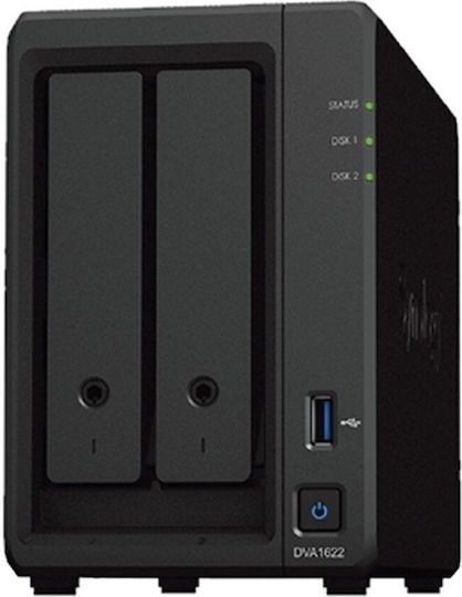 xlarge_20221121144944_synology_katagrafiko_nvr_dva1622.jpeg Synology DVA1622 network surveillance server Tower Gigabit Ethernet - Image 1