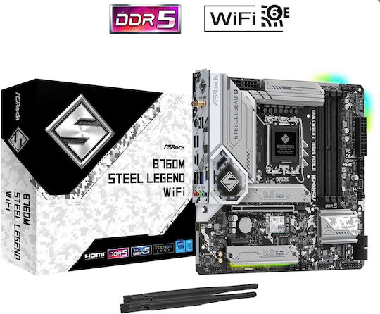 xlarge_20230109124514_asrock_b760m_steel_legend_wifi_motherboard_micro_atx_me_intel_1700_socket.jpeg ASRock B760M Steel Legend WiFi Motherboard Micro ATX with Intel 1700 Socket - Image 1