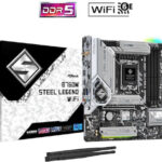 Asrock B760M Steel Legend WiFi Intel B760 LGA 1700 micro ATX