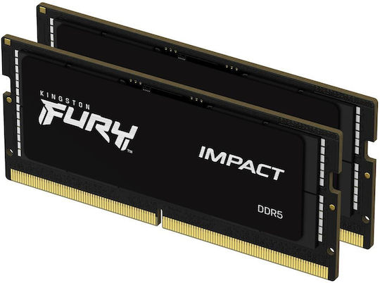 Kingston Technology FURY 64GB 5600MT/s DDR5 CL40 SODIMM (Kit of 2) Impact PnP - Image 1