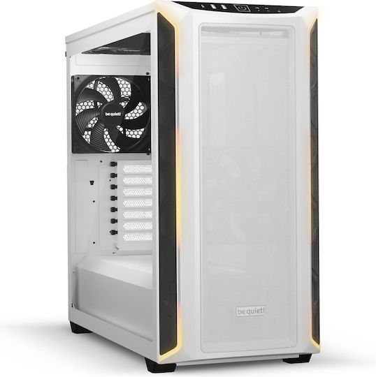 xlarge_20230907095148_be_quiet_shadow_base_800_dx_gaming_midi_tower_kouti_ypologisti_me_plaino_parathyro_kai_rgb_fotismo_leyko.jpeg Be Quiet Shadow Base 800 DX Gaming Midi Tower Computer Case with Side Window and RGB Lighting White - Image 1