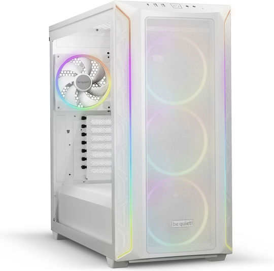 xlarge_20230907095148_be_quiet_shadow_base_800_fx_gaming_midi_tower_kouti_ypologisti_me_plaino_parathyro_kai_rgb_fotismo_leyko.jpeg Be Quiet Shadow Base 800 FX Gaming Midi Tower Computer Case with Side Window and RGB Lighting White - Image 1