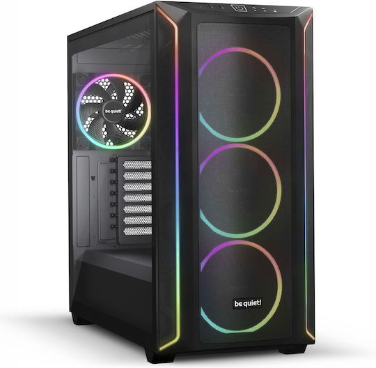 xlarge_20230907095148_be_quiet_shadow_base_800_fx_gaming_midi_tower_kouti_ypologisti_me_plaino_parathyro_kai_rgb_fotismo_mayro.jpeg Be Quiet Shadow Base 800 FX Gaming Midi Tower Computer Case with Side Window and RGB Lighting Black - Image 1