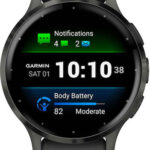 Garmin Venu 3S 3.05 cm (1.2 ) AMOLED 41 mm Digital 390 x 390 pixels Touchscreen Grey Wi-Fi GPS (satellite)