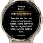 Garmin Venu 3S 3.05 cm (1.2 ) AMOLED 41 mm Digital 390 x 390 pixels Touchscreen Gold  Ivory Wi-Fi GPS (satellite)