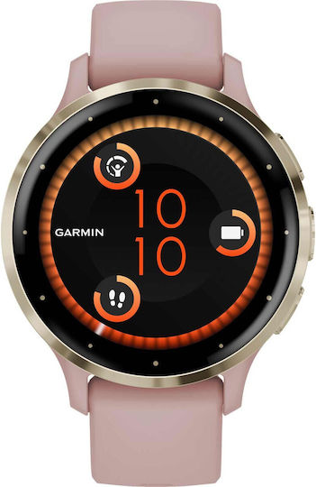 Garmin Venu 3S 3.05 cm (1.2 ) AMOLED 41 mm Digital 390 x 390 pixels Touchscreen Gold  Rose Wi-Fi GPS (satellite) - Image 1