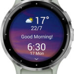 Garmin Venu 3S Stainless Steel 41mm Waterproof Smartwatch with Heart Rate Monitor (Silver Stainless Steel Bezel with Sage Gray Case and Silicone Band)