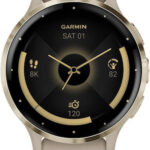 Garmin Venu 3S 3.05 cm (1.2 ) AMOLED 41 mm Digital 390 x 390 pixels Touchscreen Gold  Grey Wi-Fi GPS (satellite)
