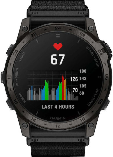 xlarge_20231026102642_garmin_tactix_7_amoled_edition_titanium_adiavrocho_smartwatch_me_palmografo_nylon_and_silicone_black.jpeg Garmin tactix 7 3 56 cm (1.4 ) MIP 51 mm Digital Watch 280 x 280 px Touchscreen Wi-Fi GPS Black - Image 1