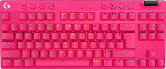 xlarge_20240116135740_logitech_pro_x_tkl_asyrmato_gaming_pliktrologio_tenkeyless_me_rgb_fotismo_agliko_us_roz.jpeg Logitech Pro X TKL Wireless Gaming Mechanical Keyboard Tenkeyless with RGB lighting (English US) Pink - Image 1
