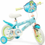 TOIMSA children's bicycle Bluey 12â Blue and lime blue