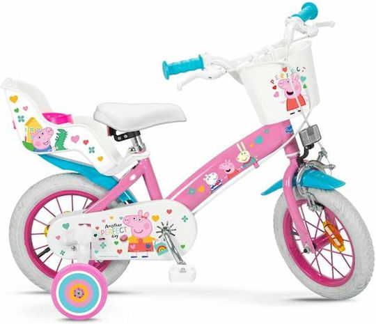 xlarge_20240422115751_toimsa_peppa_pig_12_paidiko_podilato_bmx_roz.jpeg TOIMSA children's bicycle 12 Swinka Peppa pink - Image 1