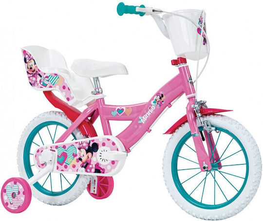 xlarge_20240704094635_huffy_14_paidiko_podilato_polis_roz.jpeg Children's bicycle 14 Huffy 24951W Minnie - Image 1