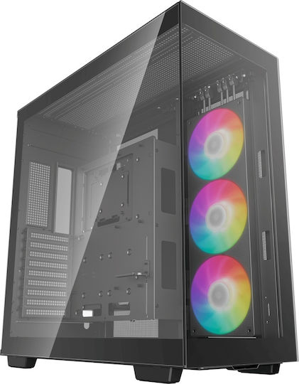 xlarge_20240808145642_deepcool_ch780_gaming_full_tower_kouti_ypologisti_me_plaino_parathyro_kai_rgb_fotismo_mayro.jpeg Deepcool CH780 Gaming Full Tower Computer Case with Side Window and RGB Lighting Black - Image 1