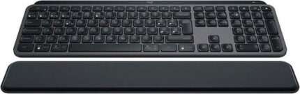 Logitech MX Keys S & MX Keys Mini Wireless Bluetooth Keyboard Only International English Graphite with Wrist Support