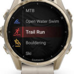 Garmin Fenix 8 3.3 cm (1.3 ) AMOLED 43 mm Digital 416 x 416 pixels Touchscreen Gold Wi-Fi GPS (satellite)